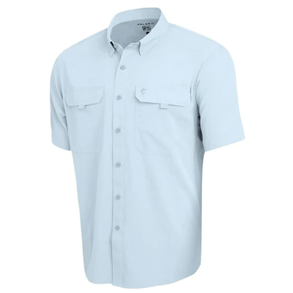 Pelagic Keys SS Fishing Shirt - Light Blue