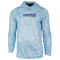 Hook & Tackle Rip Tide Hooded Shirt - Sky Blue
