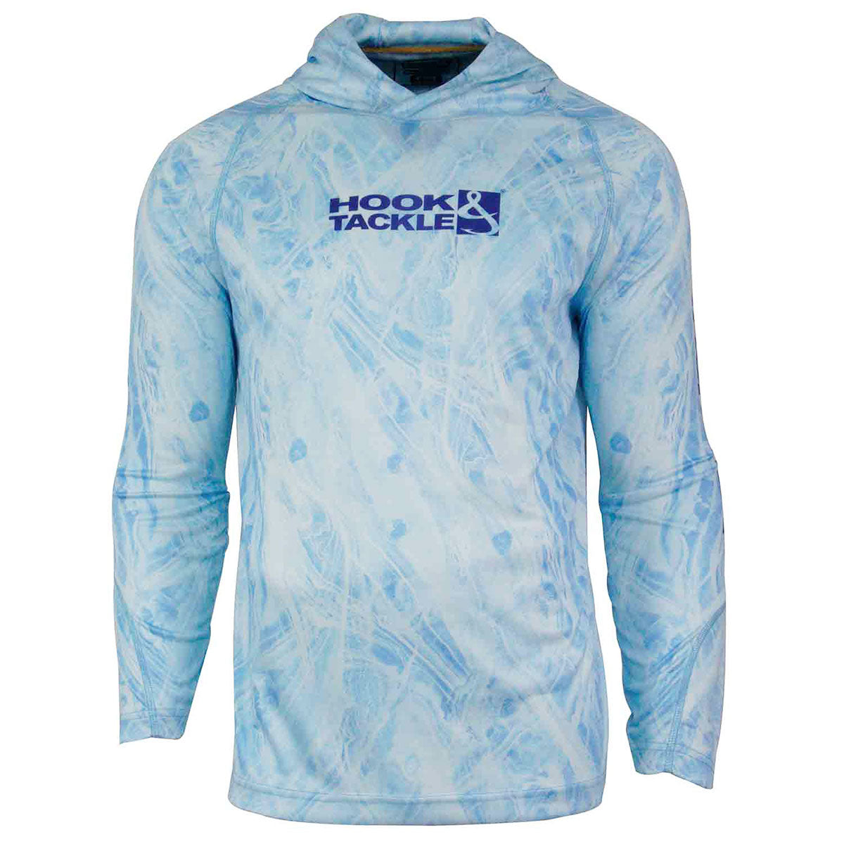 Hook & Tackle Rip Tide Hooded Shirt - Sky Blue