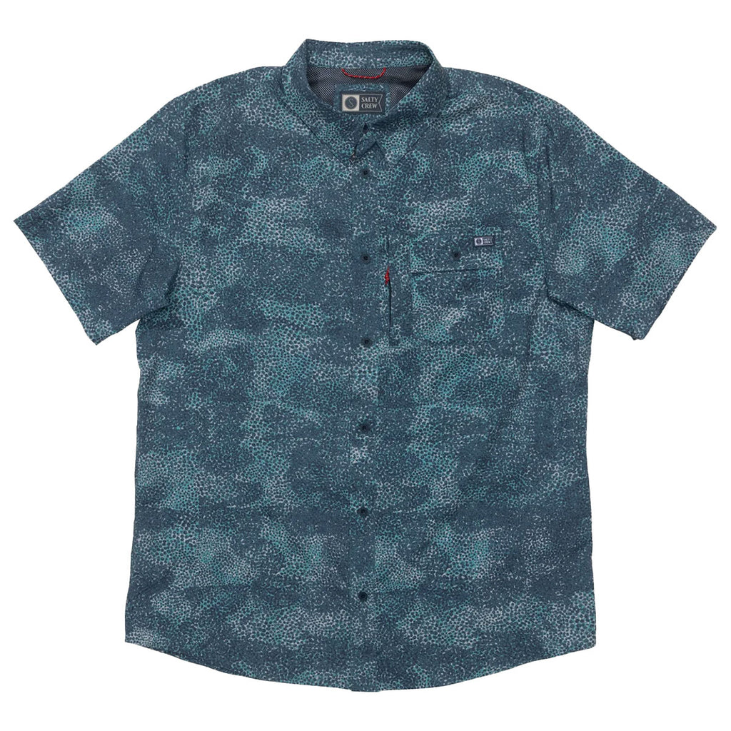 Salty Crew Flagship UV Button Up - Navy
